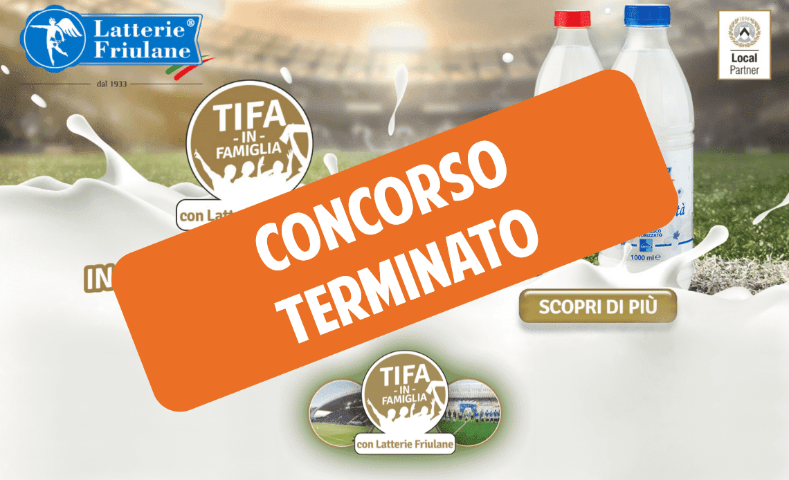 Concorso Tifa in famiglia con Latterie Friulane