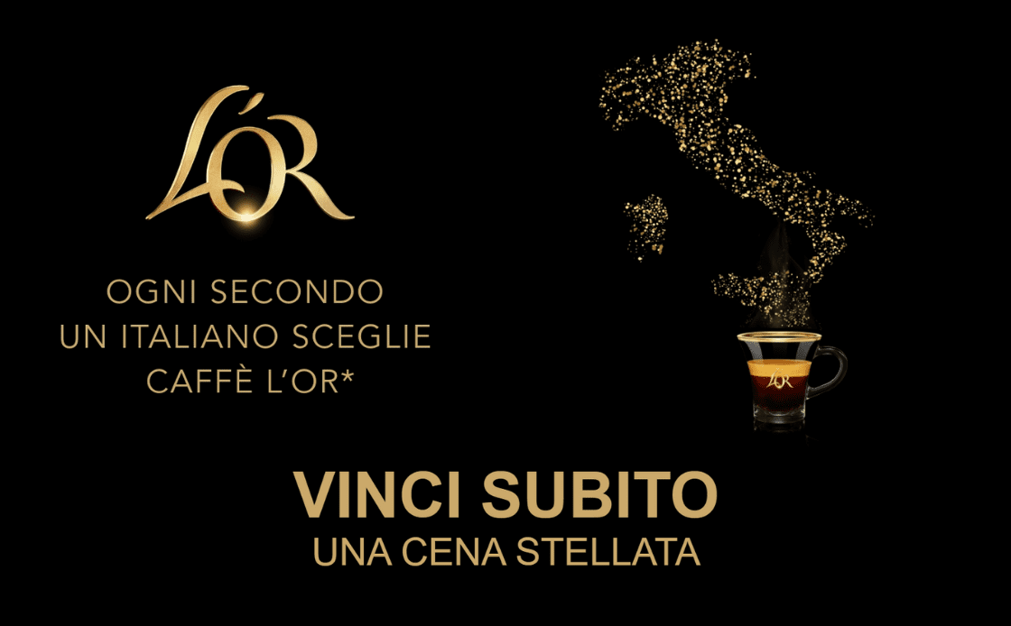 Concorso L'OR espresso Vinci cene stellate