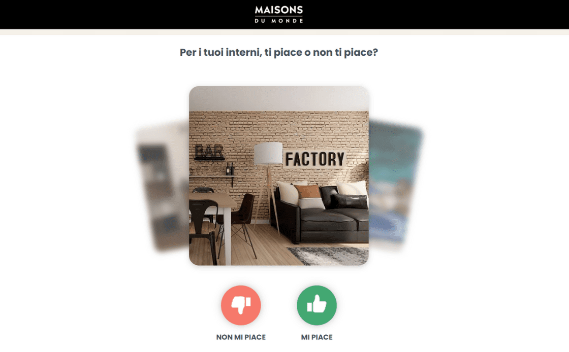 Concorso Maisons Du Monde Quiz Camera