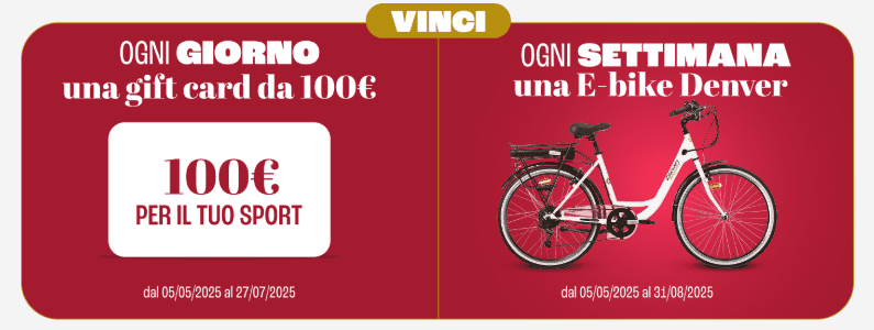 premi in palio concorso in giro per lo sport