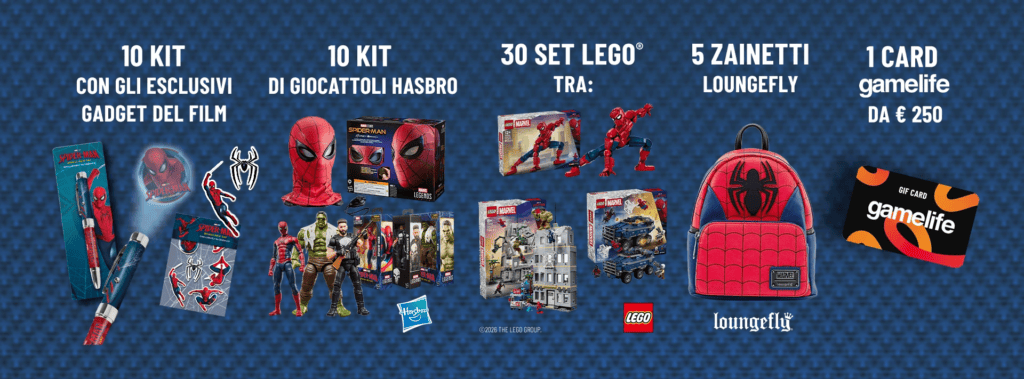 premi concorso vinci con spider-man: brand new day